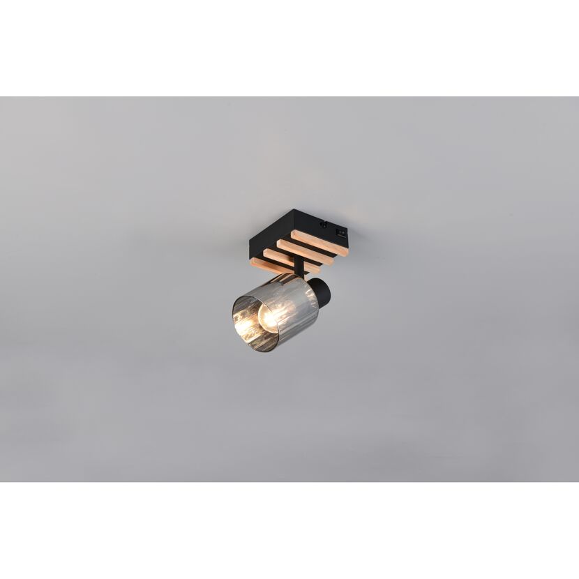 Strahler 'Travia' mattschwarz 10 x 19 x 12,5 cm