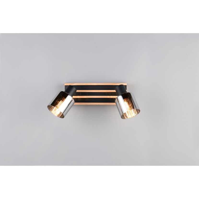 Strahler 'Travia' mattschwarz 38,5 x 19 x 9 cm