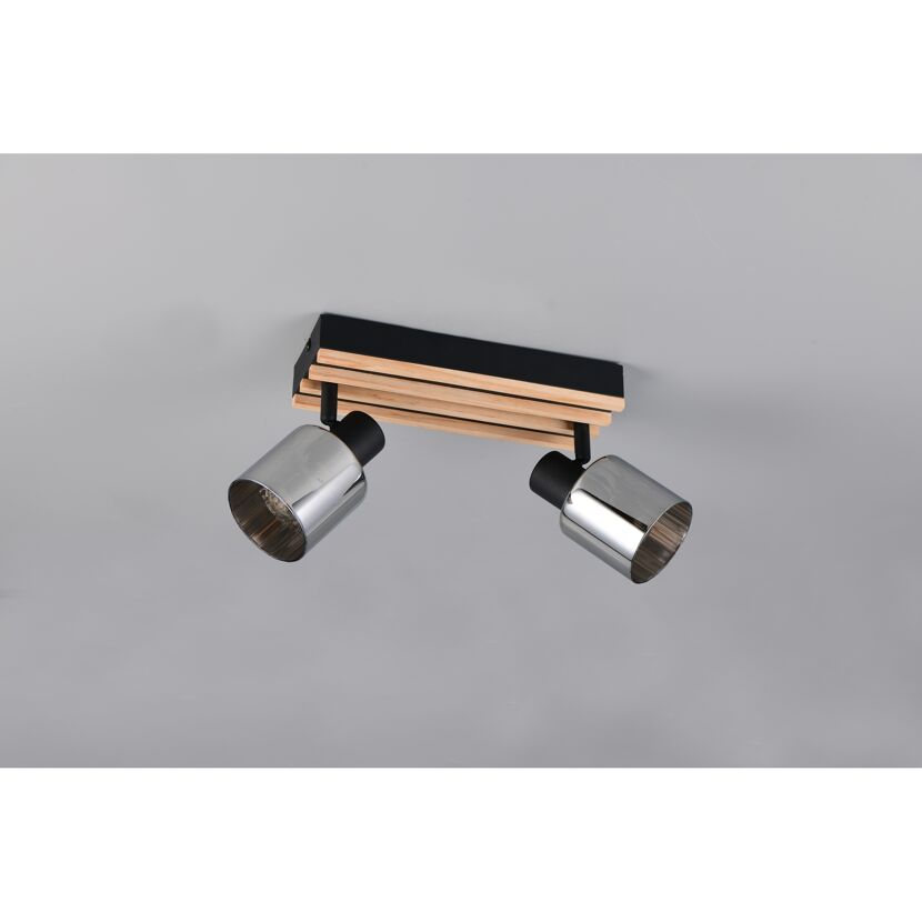 Strahler 'Travia' mattschwarz 38,5 x 19 x 9 cm