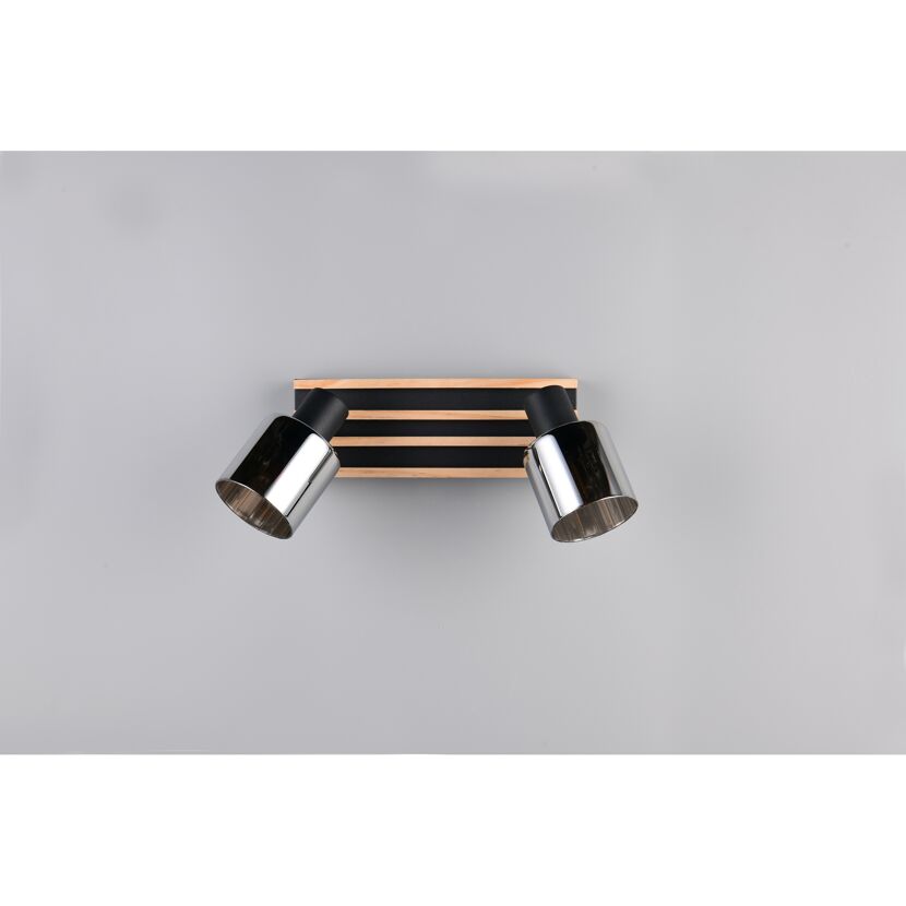 Strahler 'Travia' mattschwarz 38,5 x 19 x 9 cm