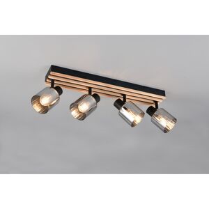 Strahler 'Travia' mattschwarz 64,5 x 19 x 9 cm