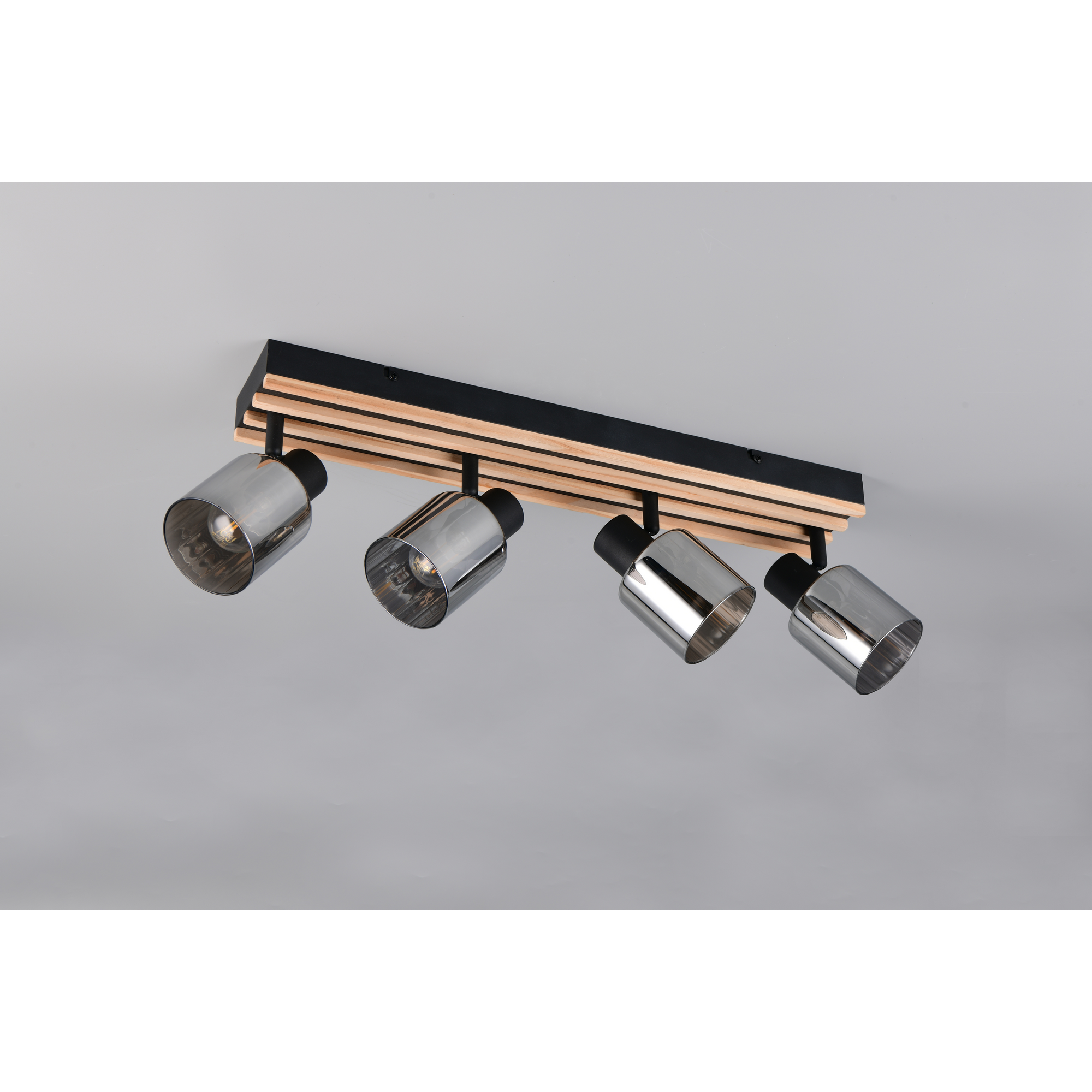 Strahler 'Travia' mattschwarz 64,5 x 19 x 9 cm