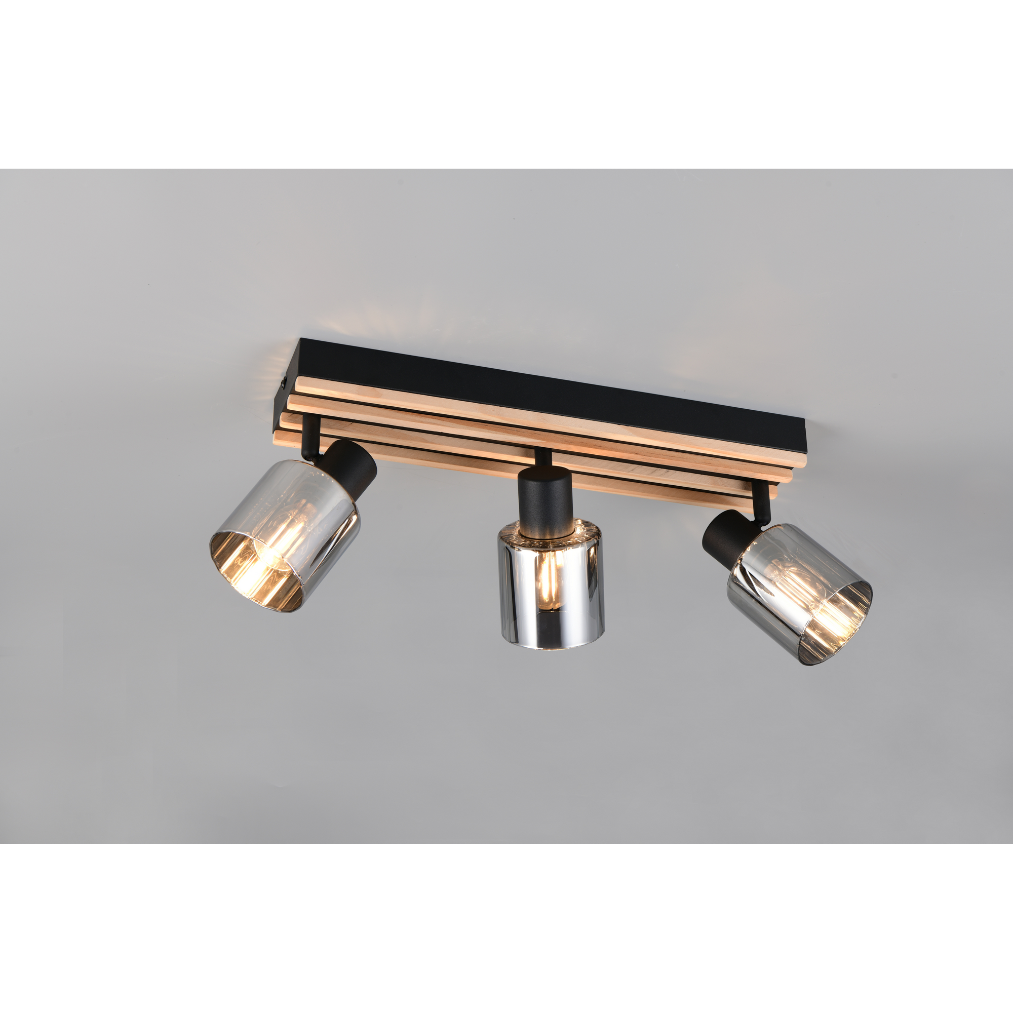 Strahler 'Travia' mattschwarz 52,5 x 19 x 9 cm