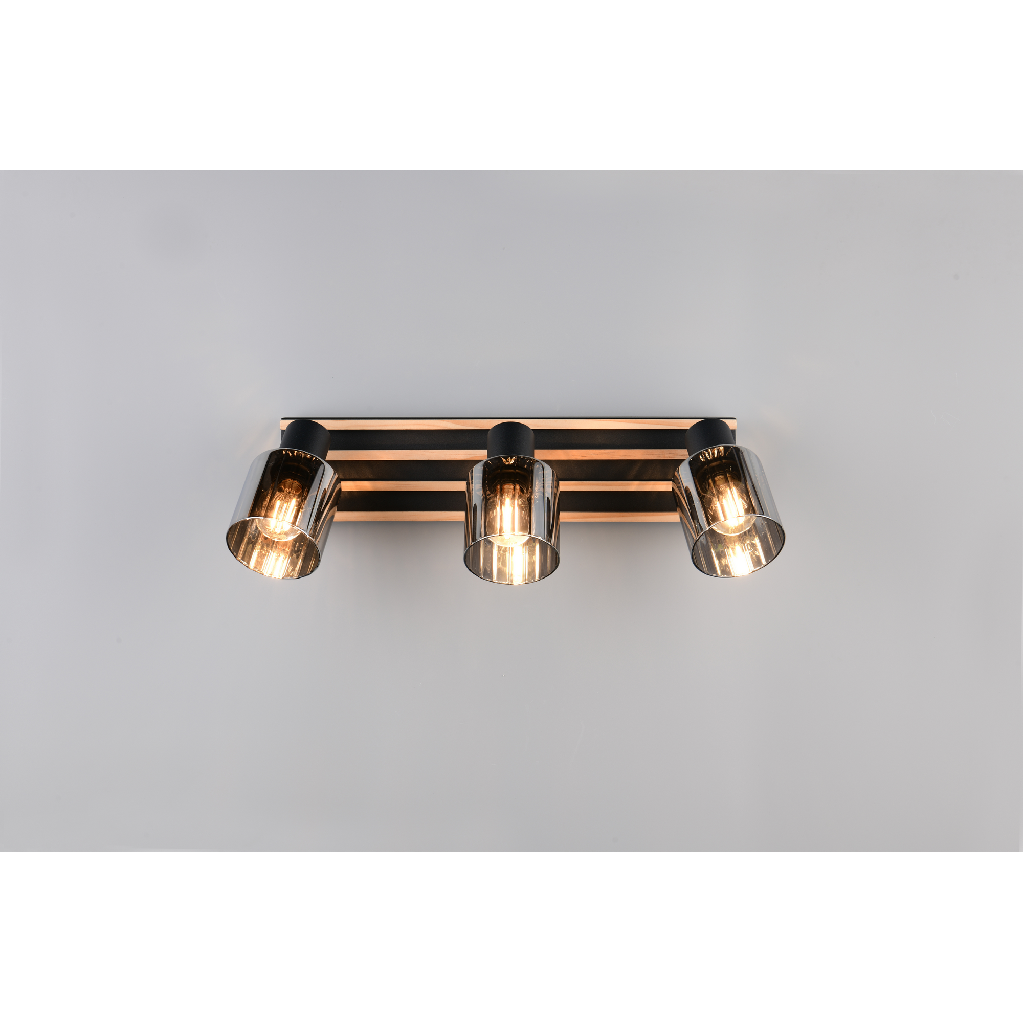 Strahler 'Travia' mattschwarz 52,5 x 19 x 9 cm