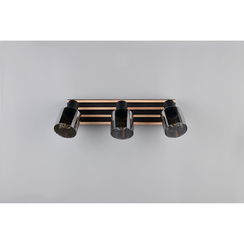 Strahler 'Travia' mattschwarz 52,5 x 19 x 9 cm