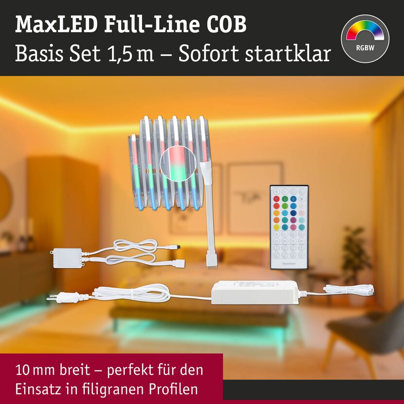 LED-Streifen 'MaxLED 1000' chromfarben 1,5 m 17 W