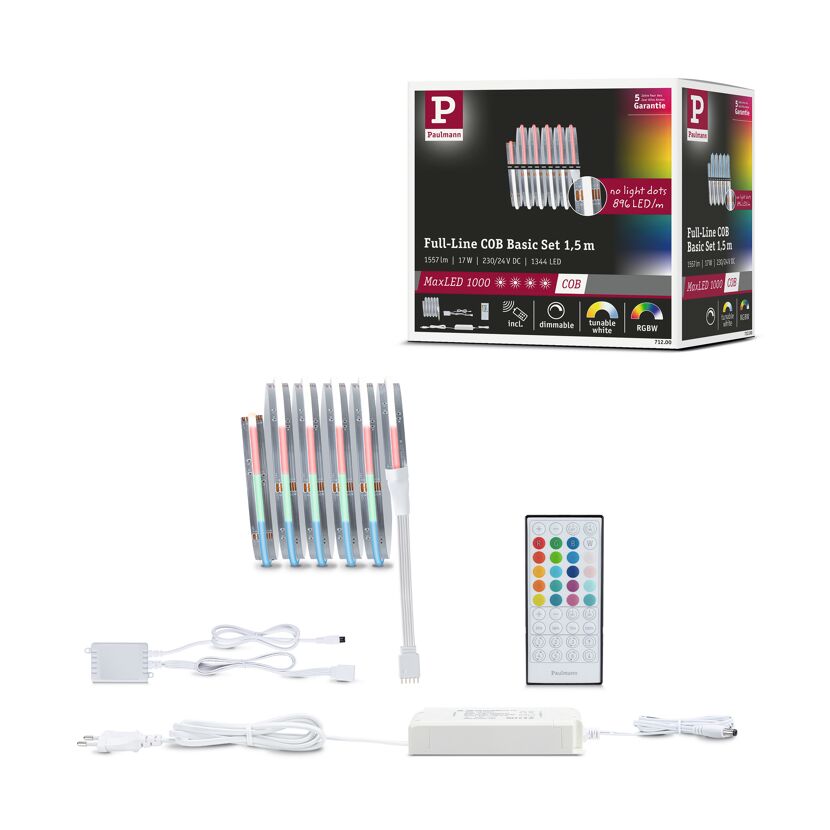 LED-Streifen 'MaxLED 1000' chromfarben 1,5 m 17 W