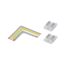 Eckelement 'MaxLED 500' chromfarben 90° 2700-6500 K 0,35 W 24 V