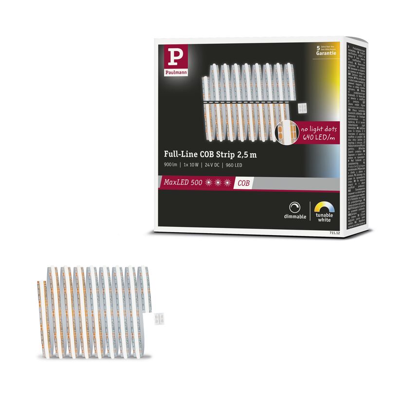 LED-Streifen 'MaxLED 500' chromfarben 2,5 m 13 W