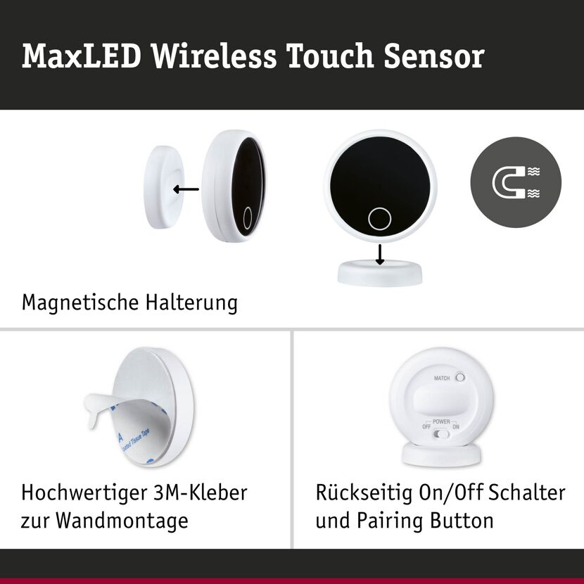 Sensor-Erweiterung 'MaxLED' weiß, schwarz 3 V