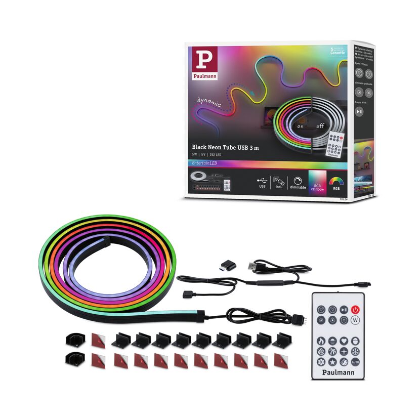 LED-Streifen 'EntertainLED' schwarz 3 m 5 W