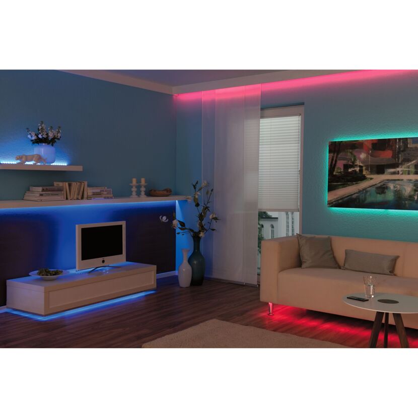 LED-Streifen 'TIP' chromfarben 3 m 8 W