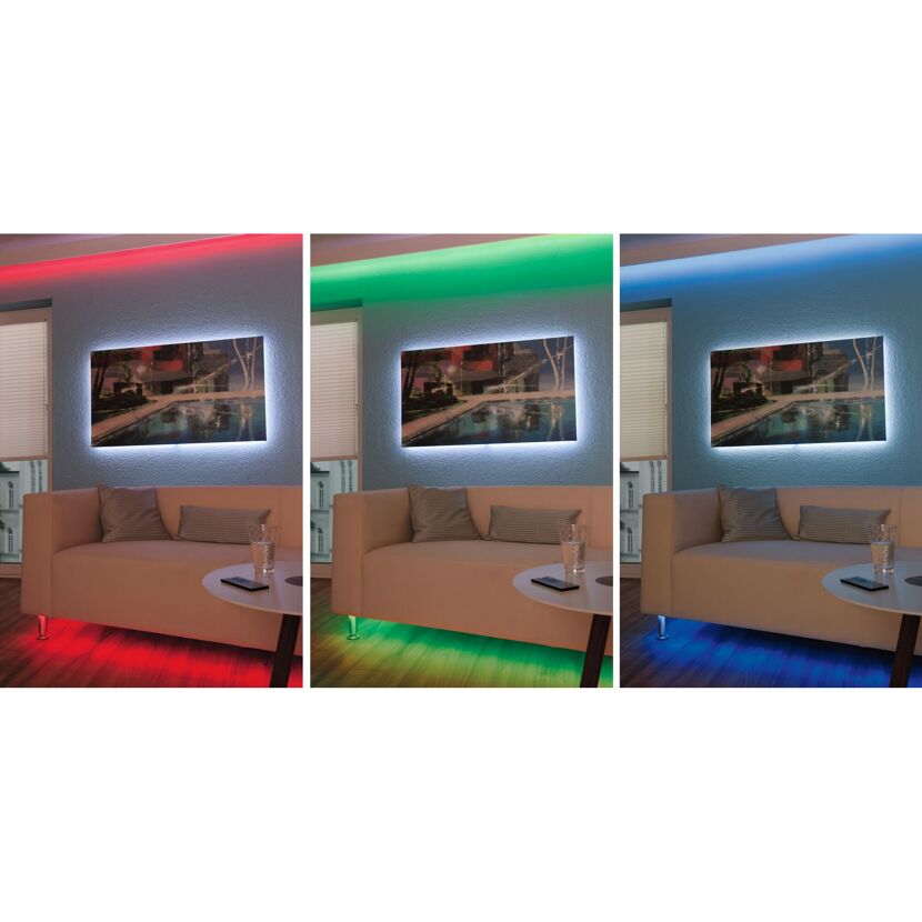 LED-Streifen 'TIP' chromfarben 5 m 13 W