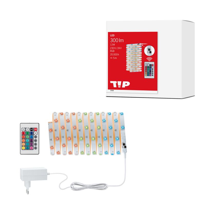 LED-Streifen 'TIP' chromfarben 5 m 13 W