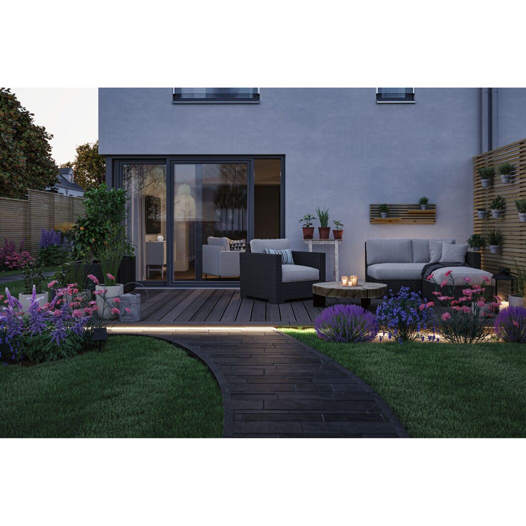 Solar-Leuchtstreifen 400 lm warmweiß IP 44 10,1 x 11,1 x 2,6 cm
