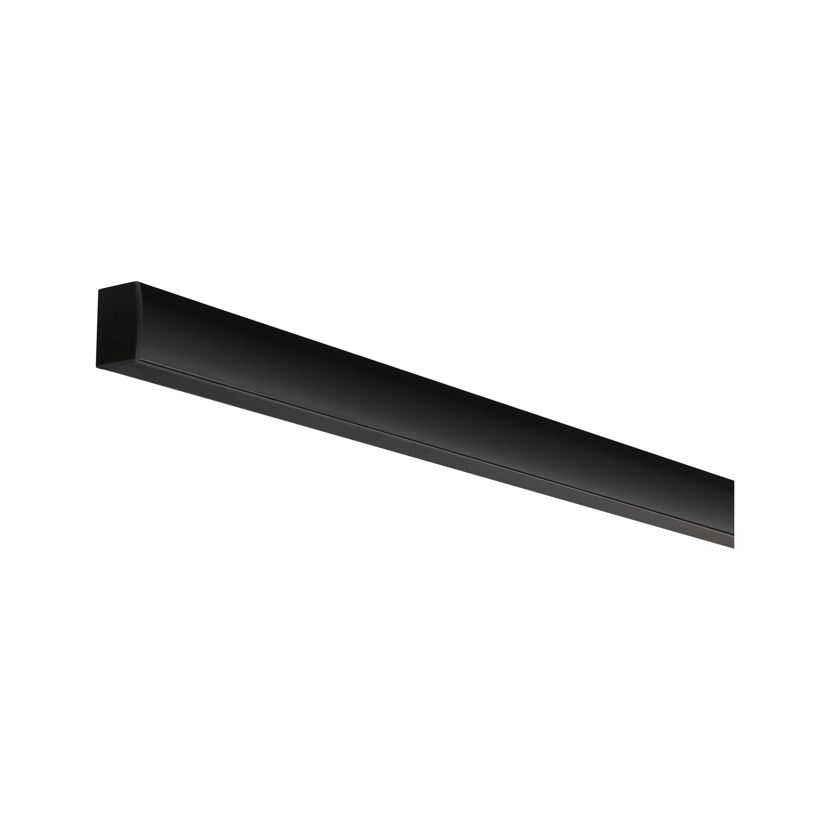 Profil 'Square' für LED-Streifen Aluminium, Kunststoff schwarz 2 m