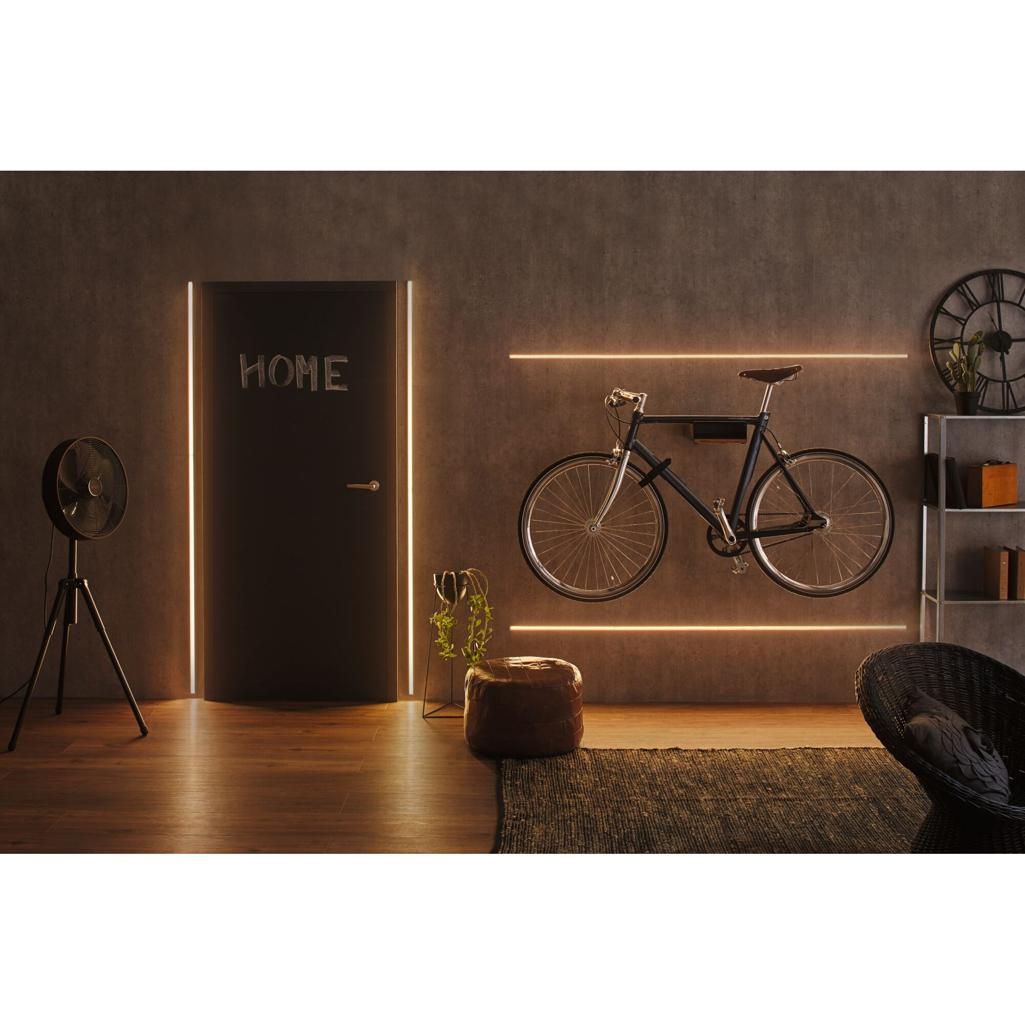 Profil 'Square' für LED-Streifen Aluminium, Kunststoff schwarz 2 m