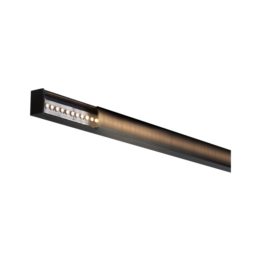 Profil 'Square' für LED-Streifen Aluminium, Kunststoff schwarz 2 m