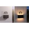 Solar-Hausnummernleuchte 'Neda' 16,3 x 22,6 x 3,7 cm