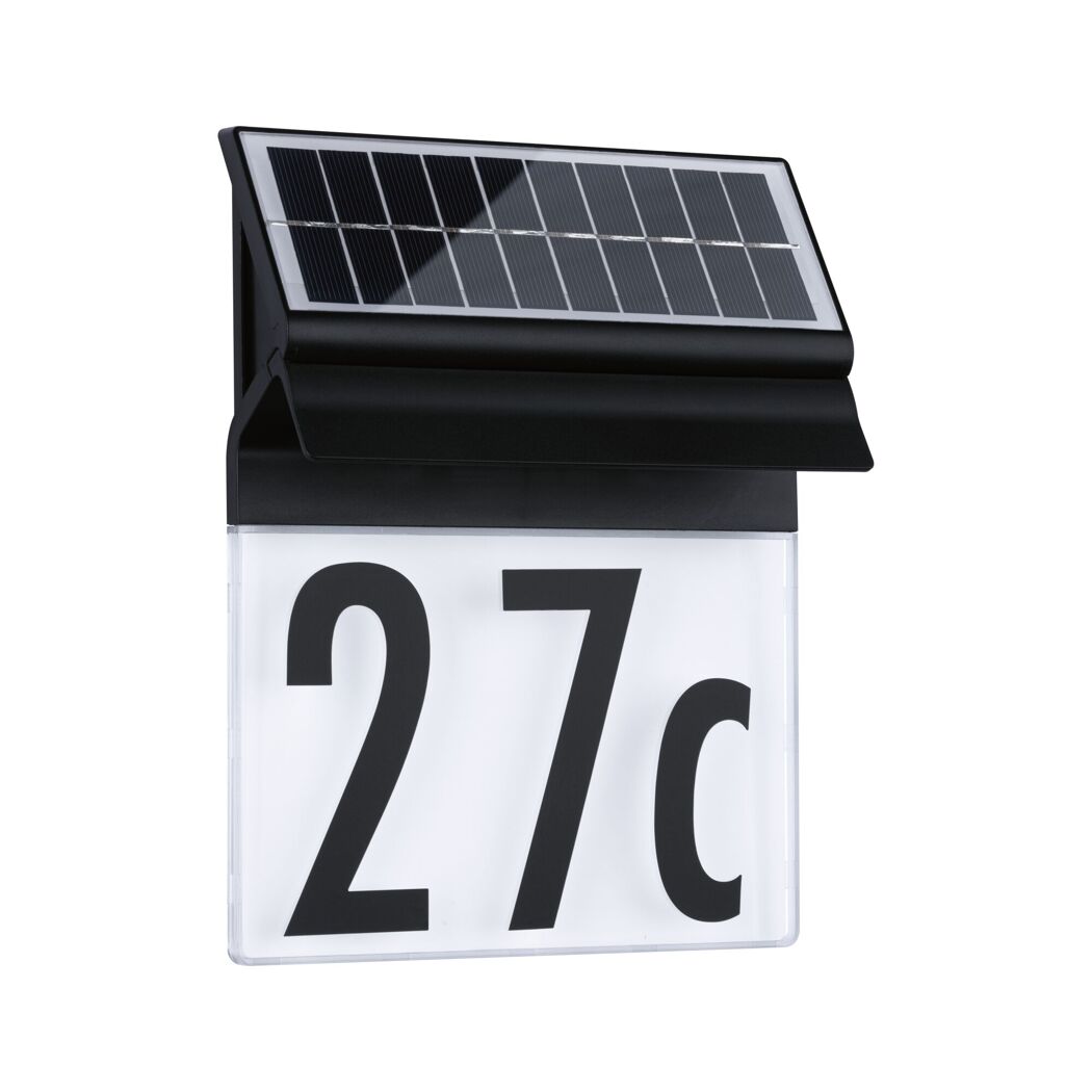 Solar-Hausnummernleuchte 'Neda' 18 x 23 x 6 cm