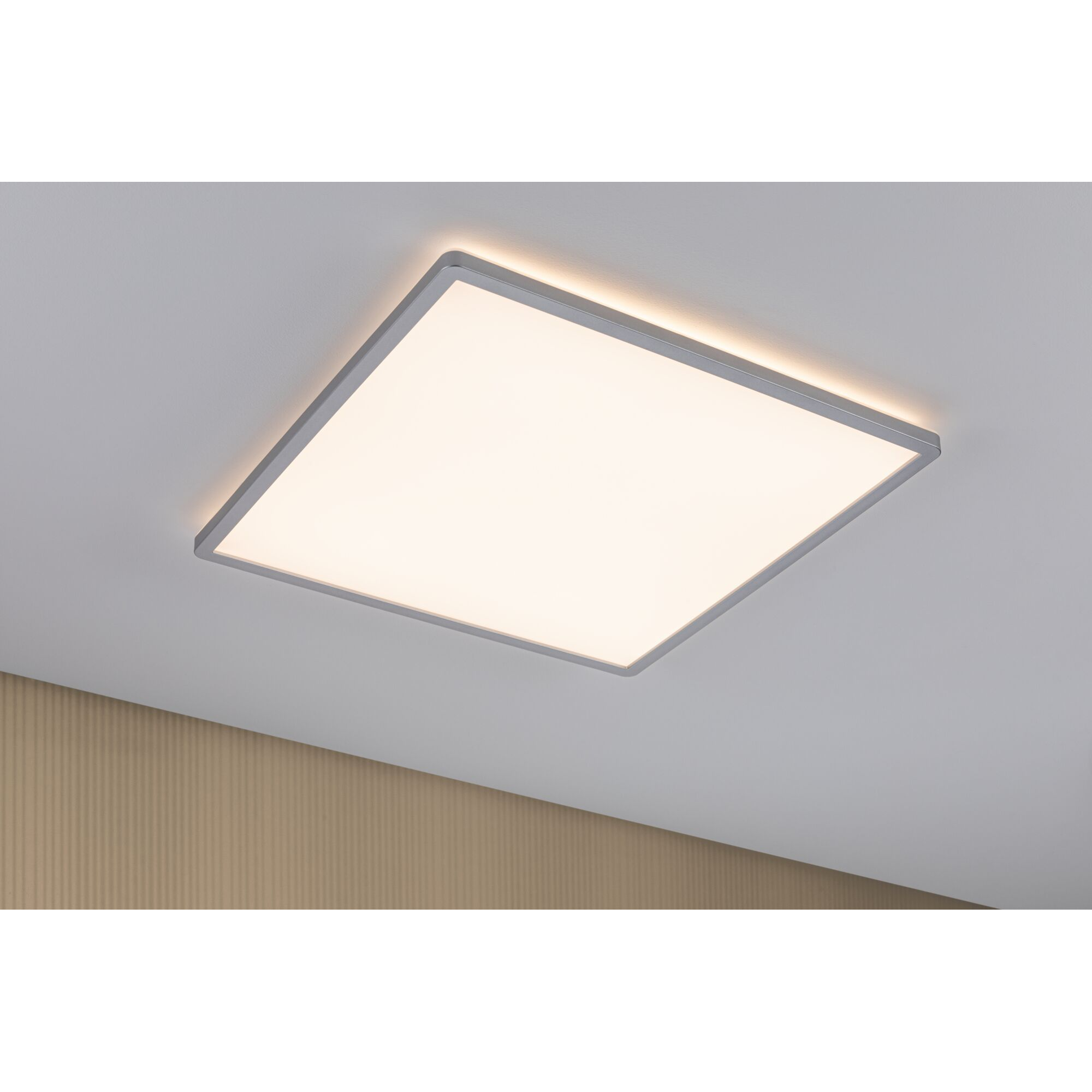 LED-Panel 'Atria Shine' chromfarben 22 W 42 x 2,8 x 42 cm