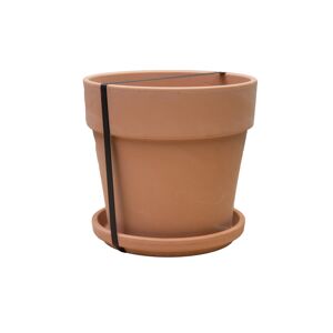 Übertopf 'Calima' terra Ø 28,2 x 25 cm mit Untersetzer