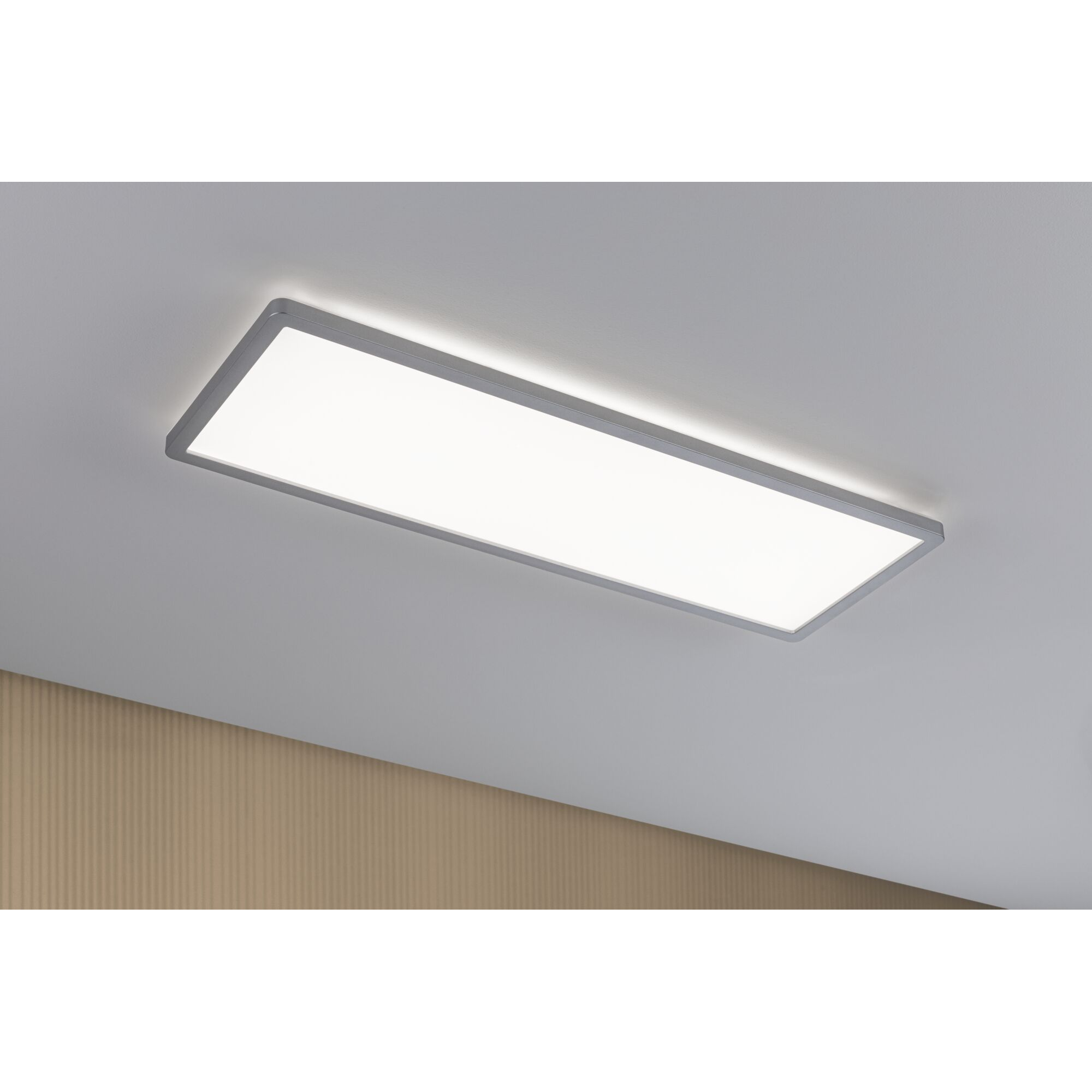LED-Panel 'Atria Shine' chromfarben 22 W 58 x 2,8 x 20 cm