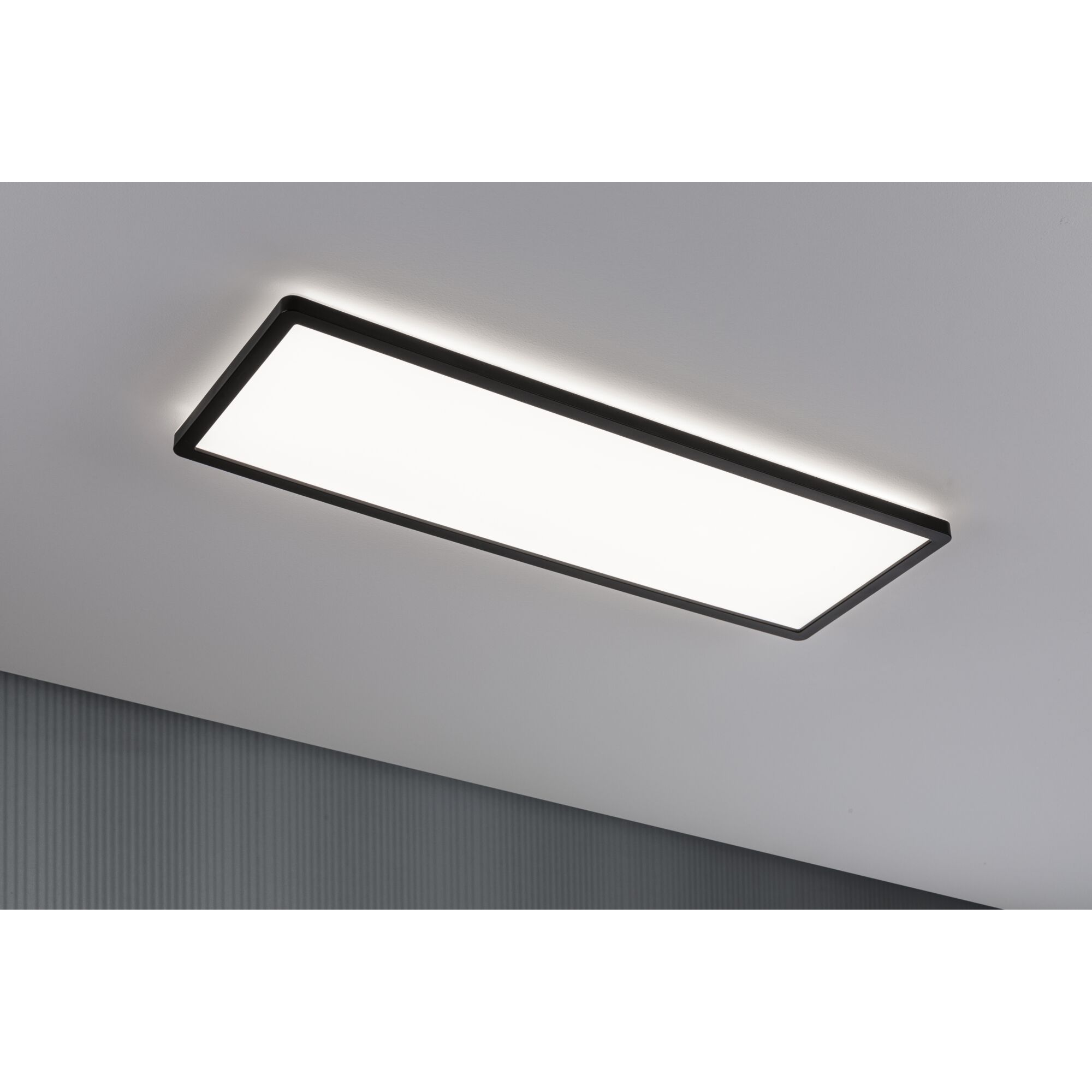 LED-Panel 'Atria Shine' schwarz 22 W 58 x 2,8 x 20 cm