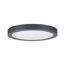 LED-Panel 'Abia' dunkelgrau 22 W Ø 30 x 3 cm