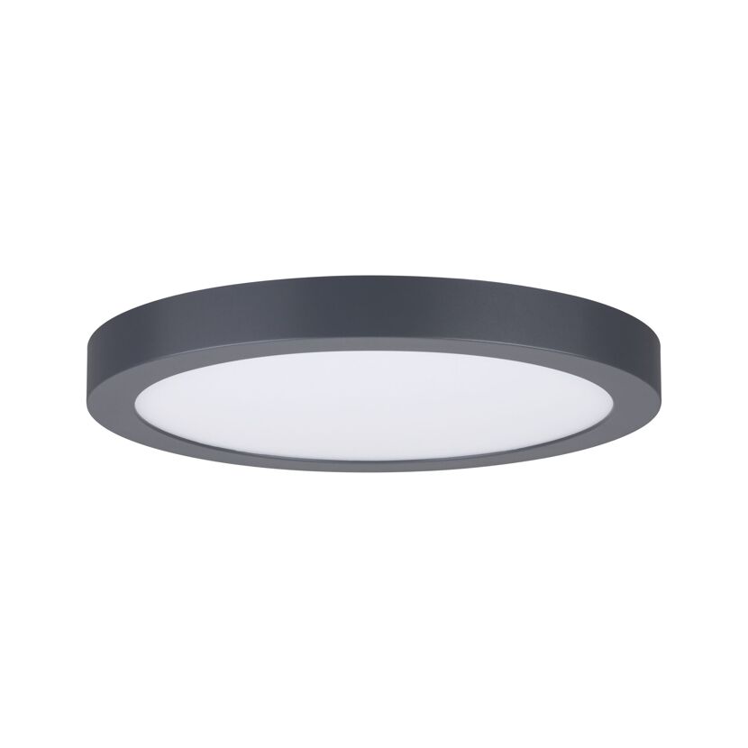 LED-Panel 'Abia' dunkelgrau 22 W Ø 30 x 3 cm