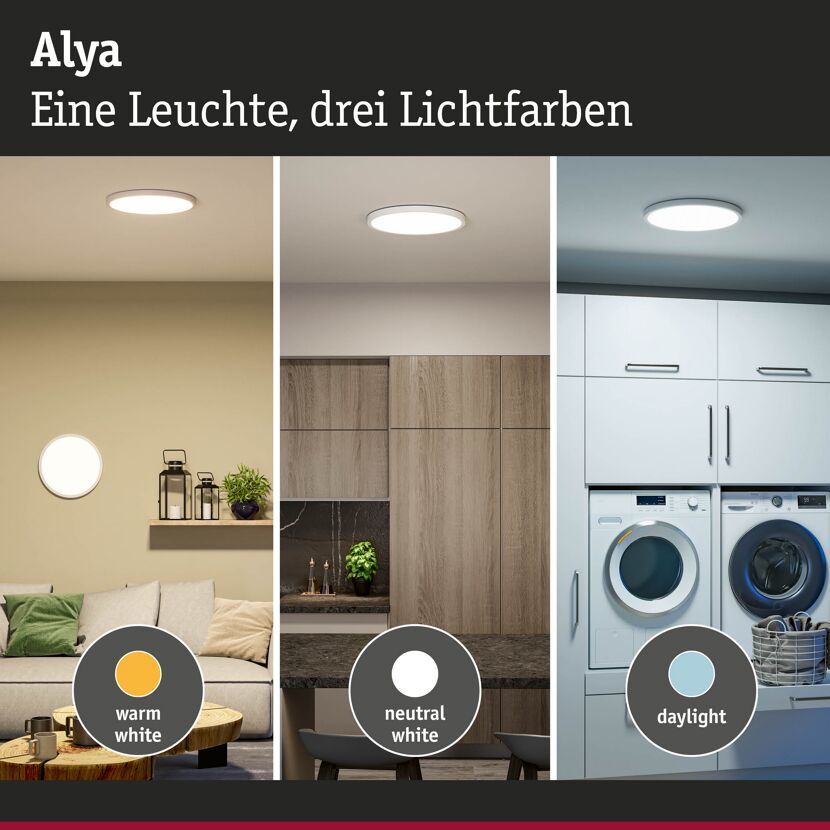 LED-Panel 'Alya' weiß 35 W Ø 30 x 2,8 cm