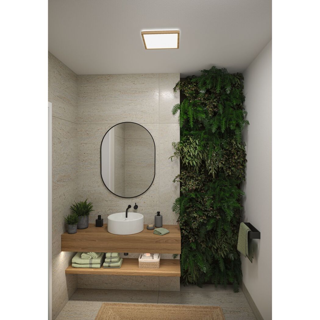 LED-Panel 'Atria Shine' 15,7 W 3140 lm warmweiß bis tageslichtweiß 29,8 x 3,5 x 29,8 cm