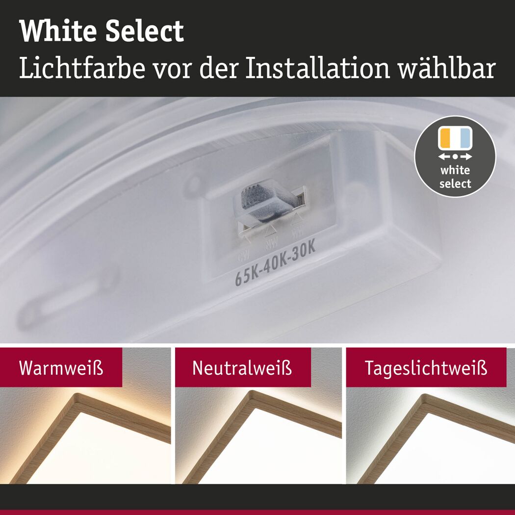 LED-Panel 'Atria Shine' 15,7 W 3140 lm warmweiß bis tageslichtweiß 29,8 x 3,5 x 29,8 cm