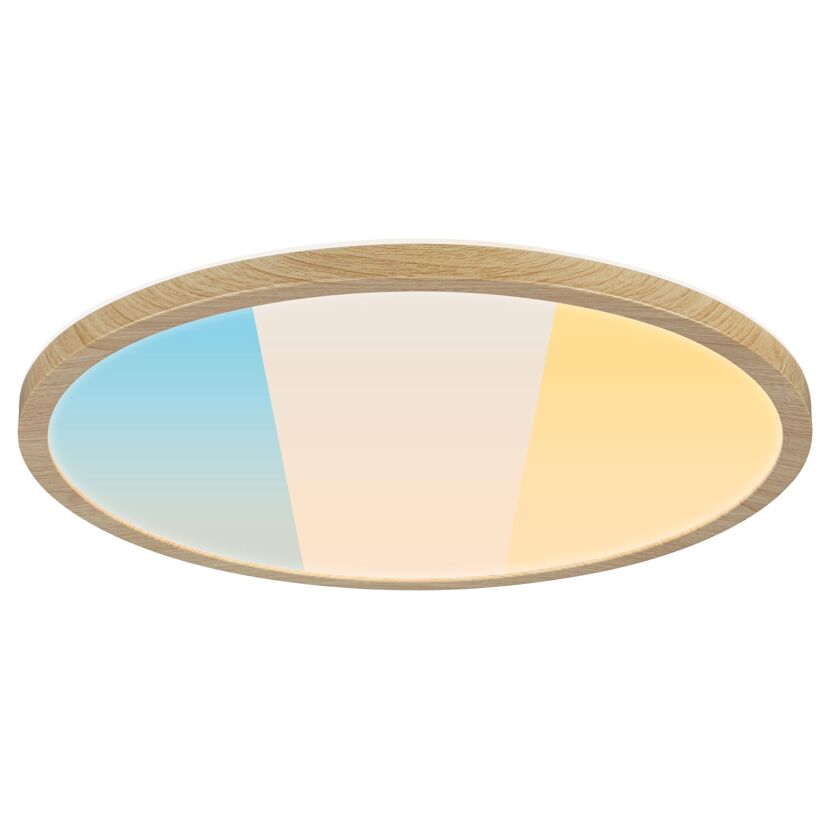 LED-Panel 'Atria Shine' Holzoptik 20,8 W Ø  x 3,5 cm