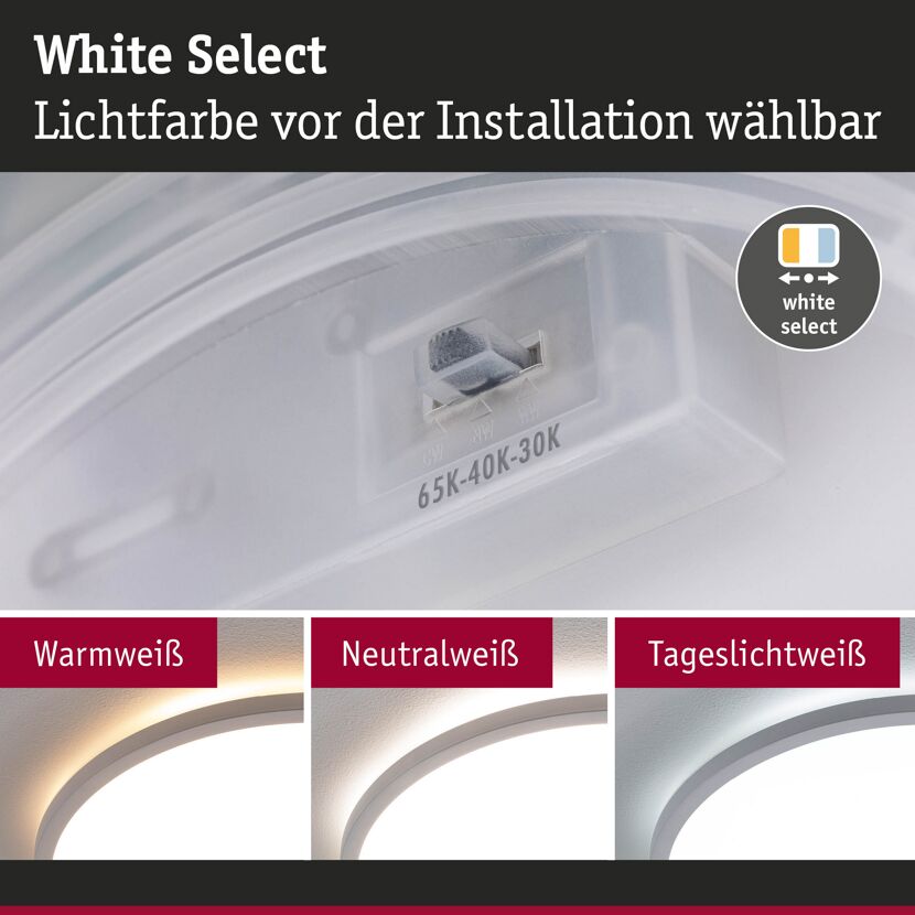 LED-Panel 'Atria Shine' weiß 20,8 W Ø 39,8 x 3,5 cm