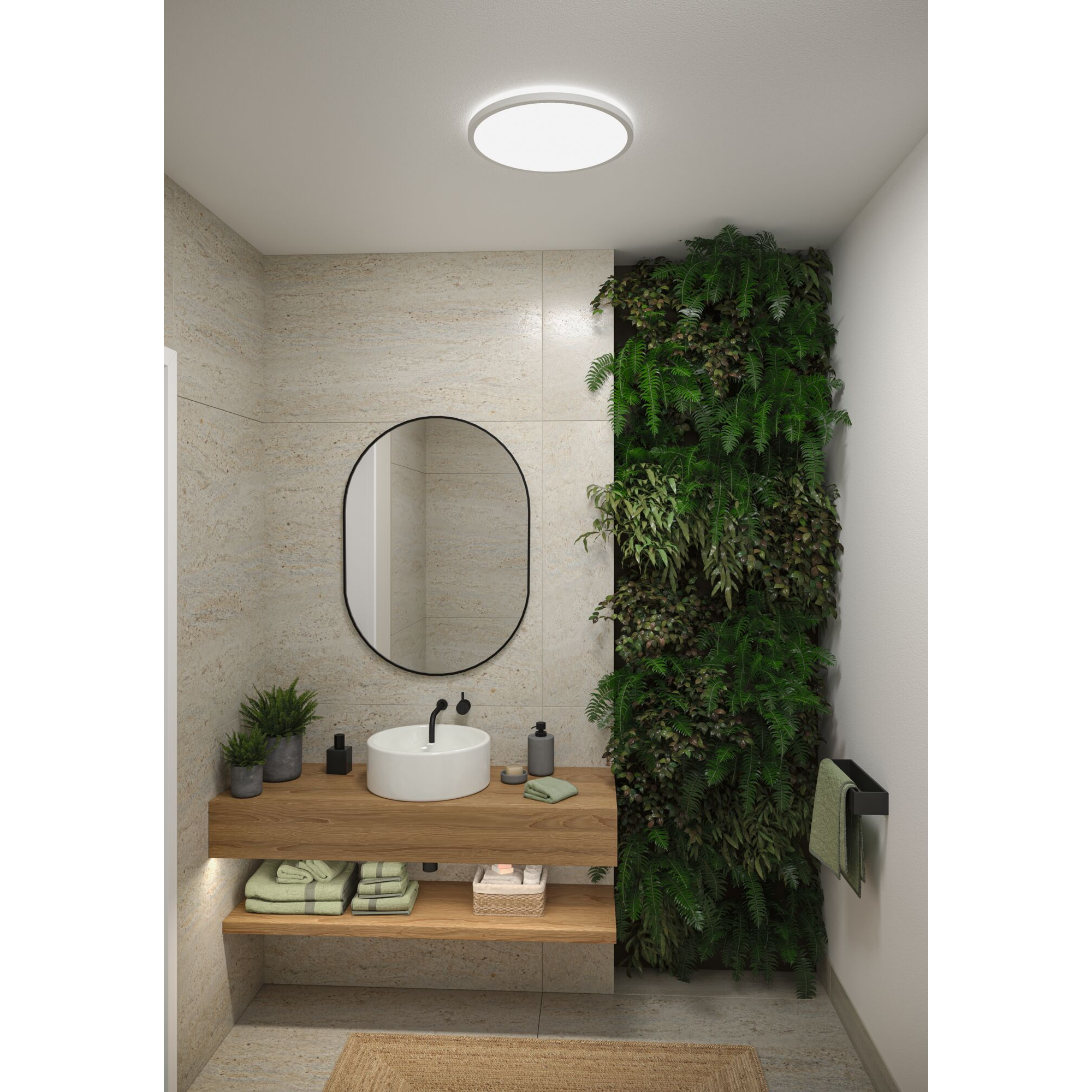 LED-Panel 'Atria Shine' weiß 20,8 W Ø 39,8 x 3,5 cm