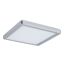 LED-Panel 'Atria Shine' chromfarben 11,2 W 19 x 2,8 x 19 cm