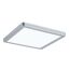 LED-Panel 'Atria Shine' chromfarben 11,2 W 19 x 2,8 x 19 cm