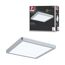 LED-Panel 'Atria Shine' chromfarben 11,2 W 19 x 2,8 x 19 cm