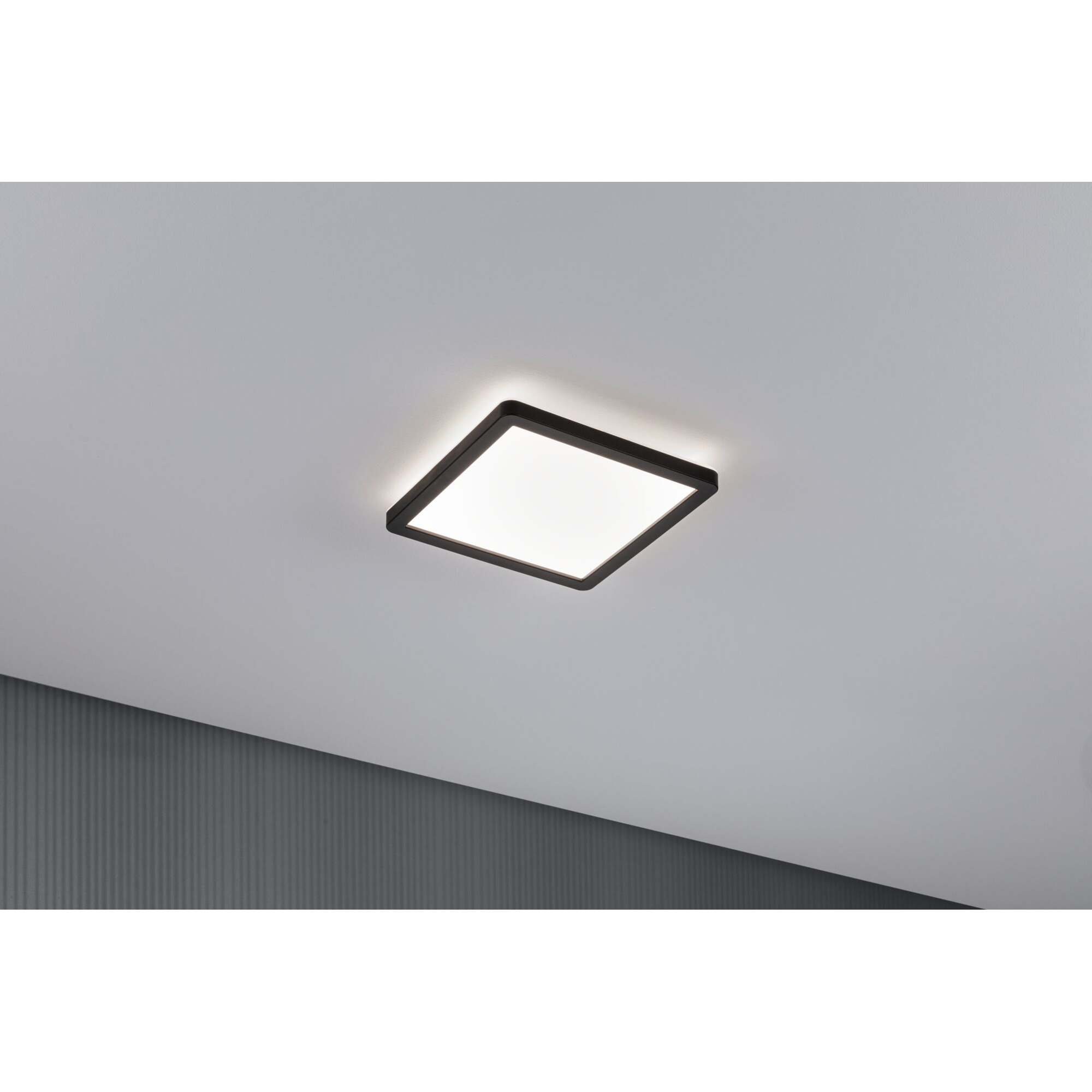 LED-Panel 'Atria Shine' schwarz 11,2 W 19 x 2,8 x 19 cm