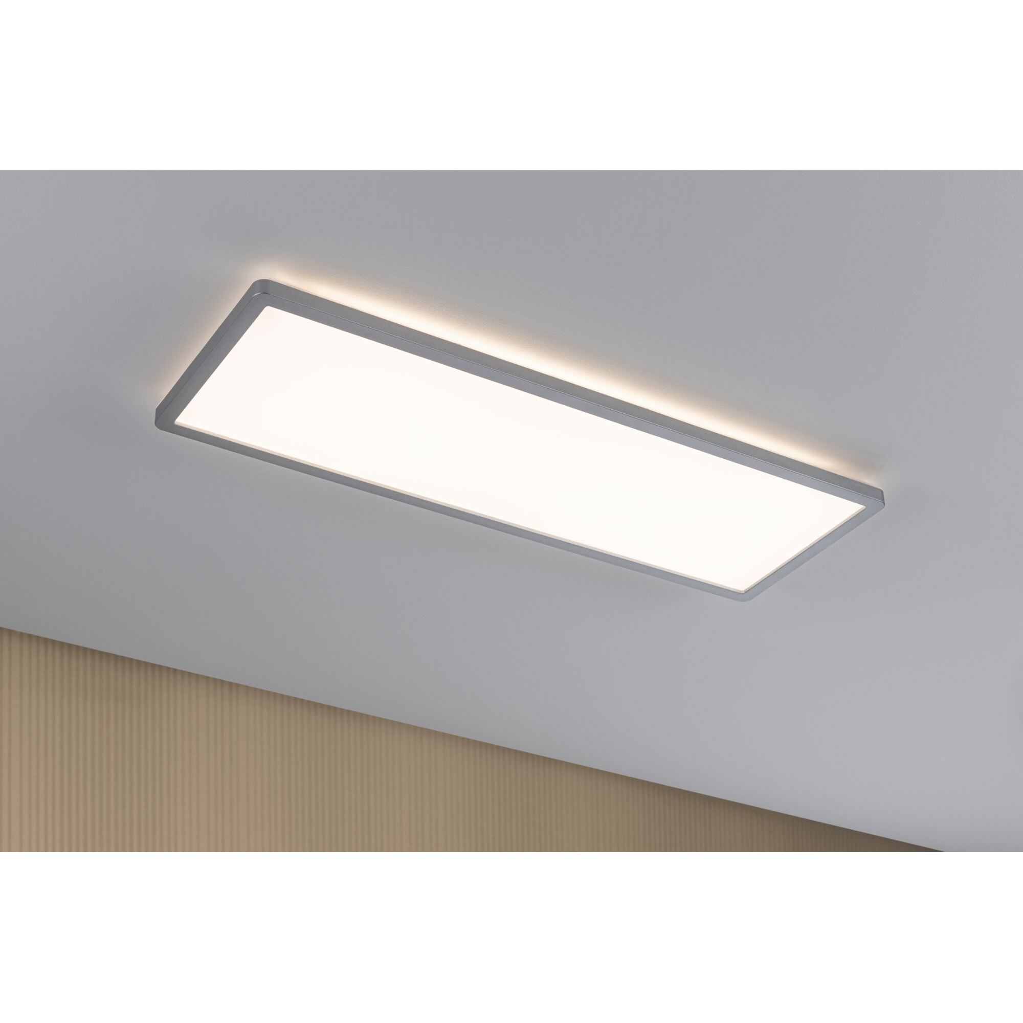 LED-Panel 'Atria Shine' chromfarben 20 W 58 x 2,8 x 20 cm