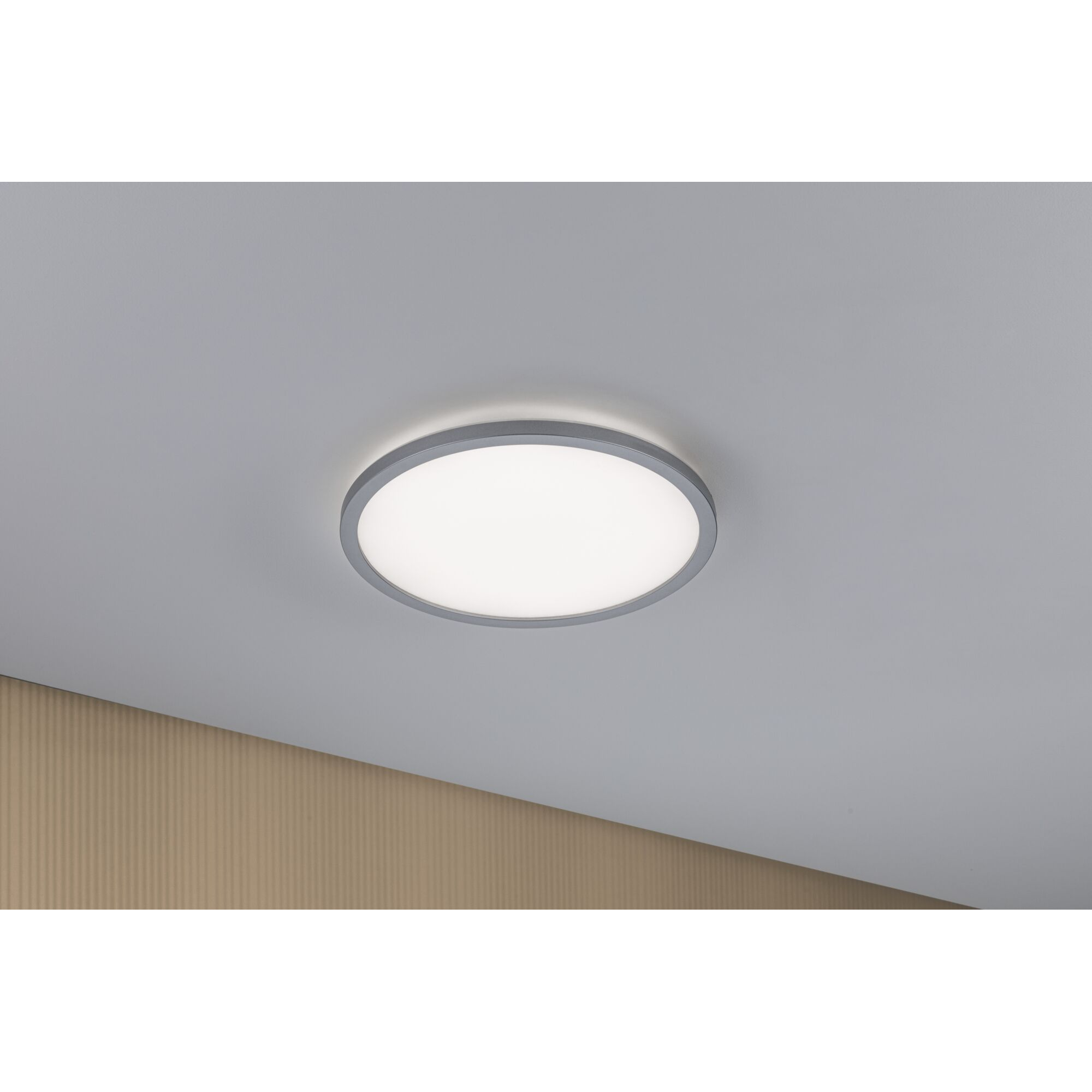 LED-Panel 'Atria Shine' chromfarben 16 W Ø 23 x 2,8 cm