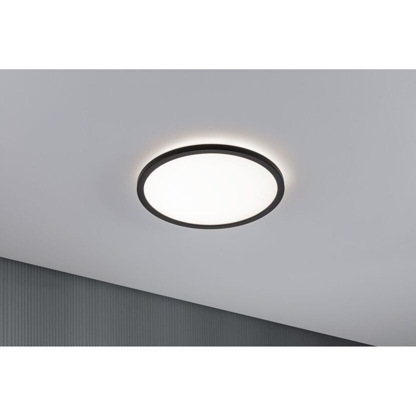 LED-Panel 'Atria Shine' schwarz 16 W Ø 29,3 x 2,8 cm