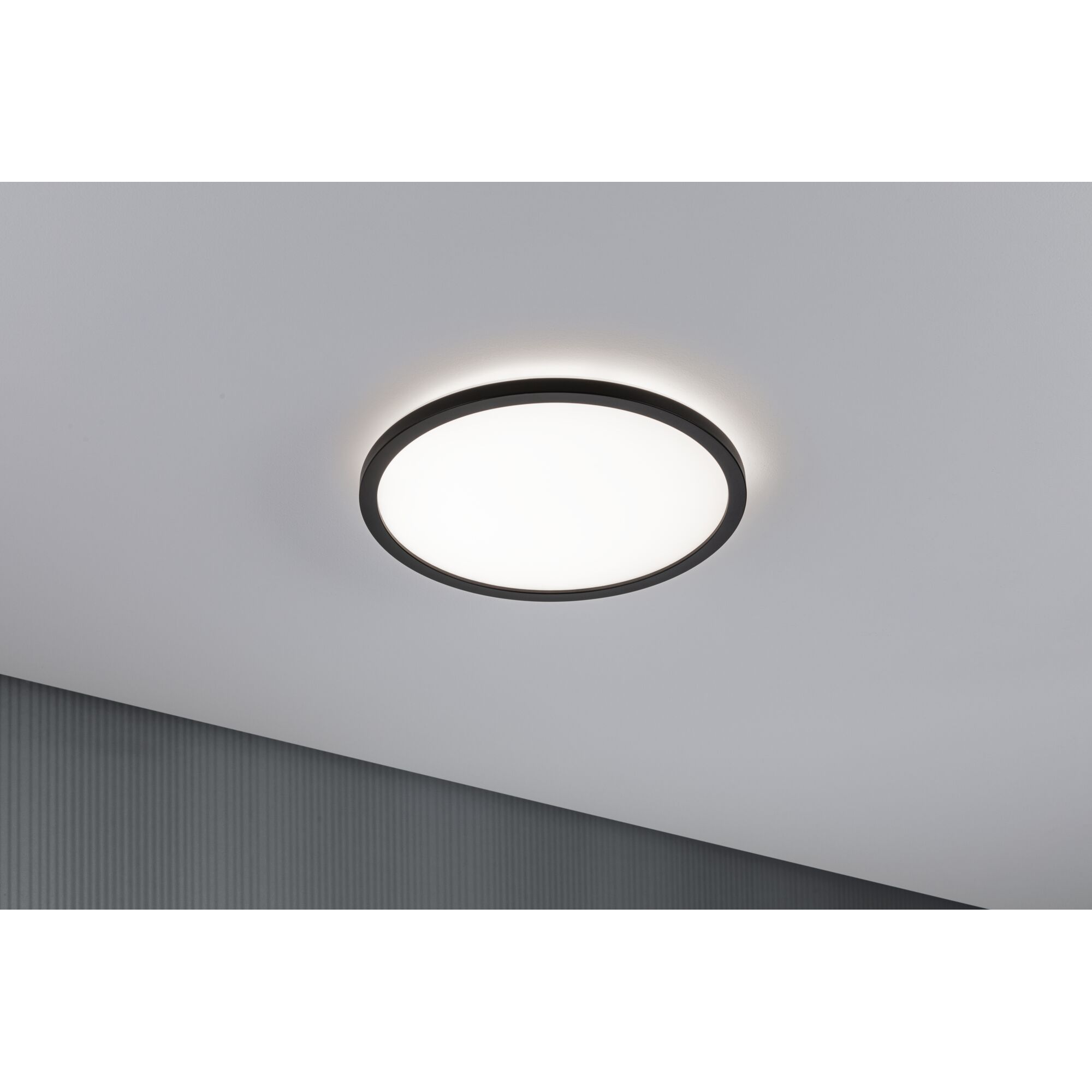 LED-Panel 'Atria Shine' schwarz 16 W Ø 29,3 x 2,8 cm