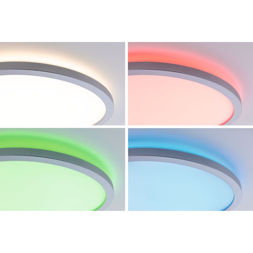 LED-Panel 'Atria Shine' chromfarben 20 W Ø 40 x 2,8 cm
