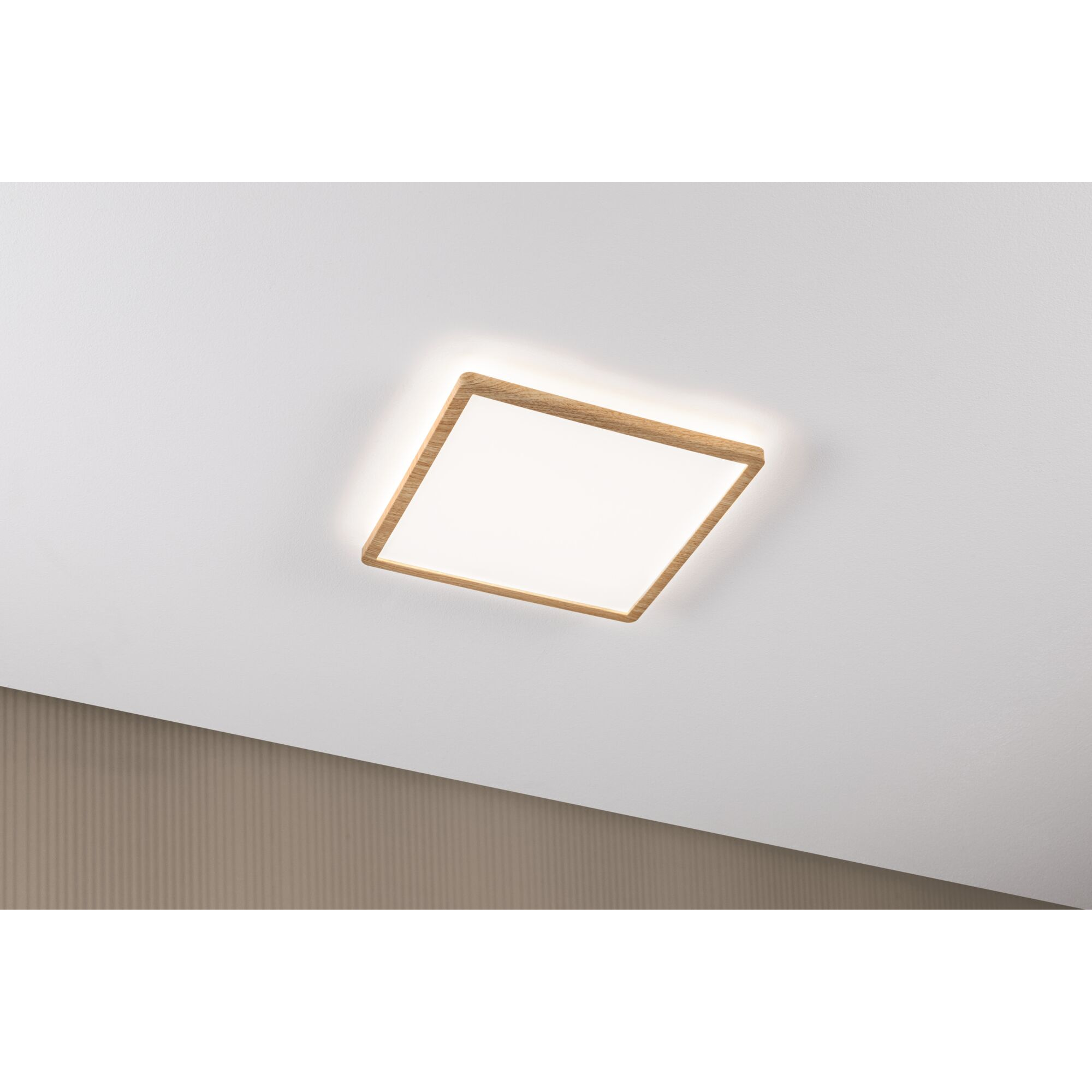 LED-Panel 'Atria Shine' Holzoptik 16 W 29,3 x 3 x 29,3 cm