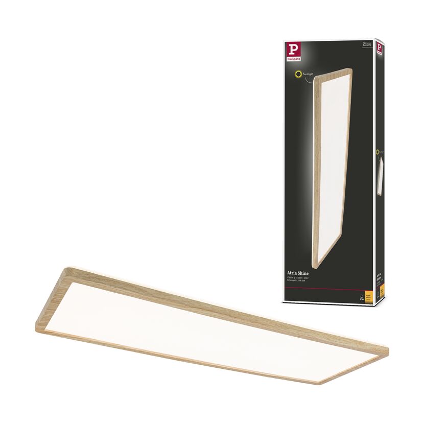 LED-Panel 'Atria Shine' Holzoptik 22 W 58 x 3 x 20 cm