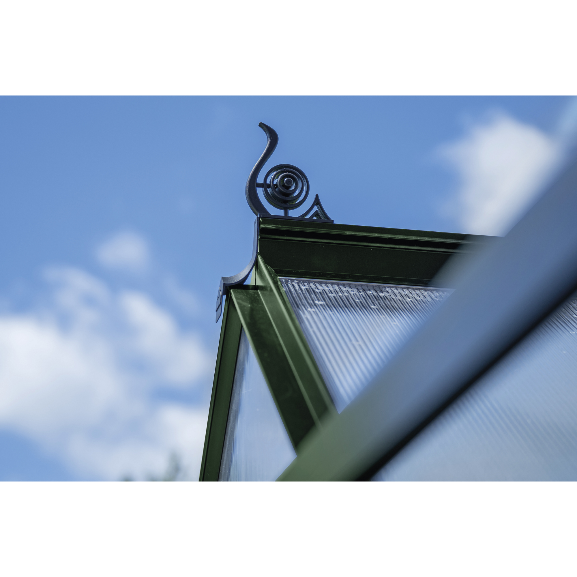 Gewächshaus 'ICON 6' 192,5 x 192,5 cm mit 4 mm Doppelstegplatten grün