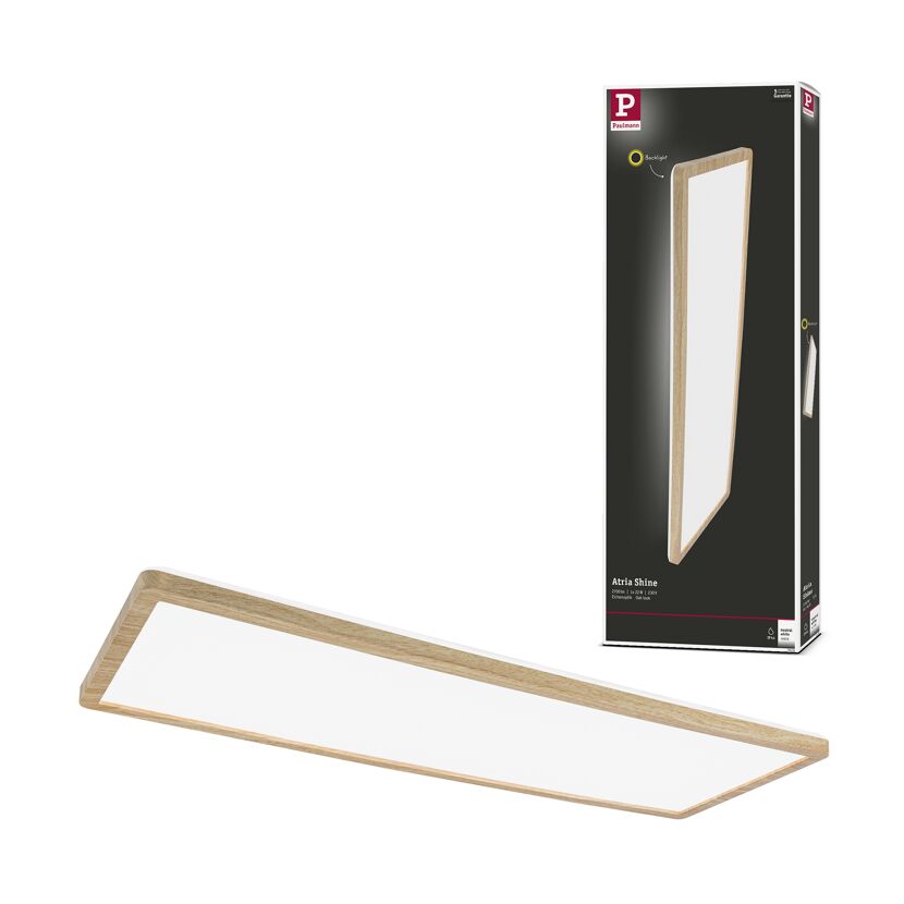 LED-Panel 'Atria Shine' Holzoptik 22 W 58 x 3 x 20 cm