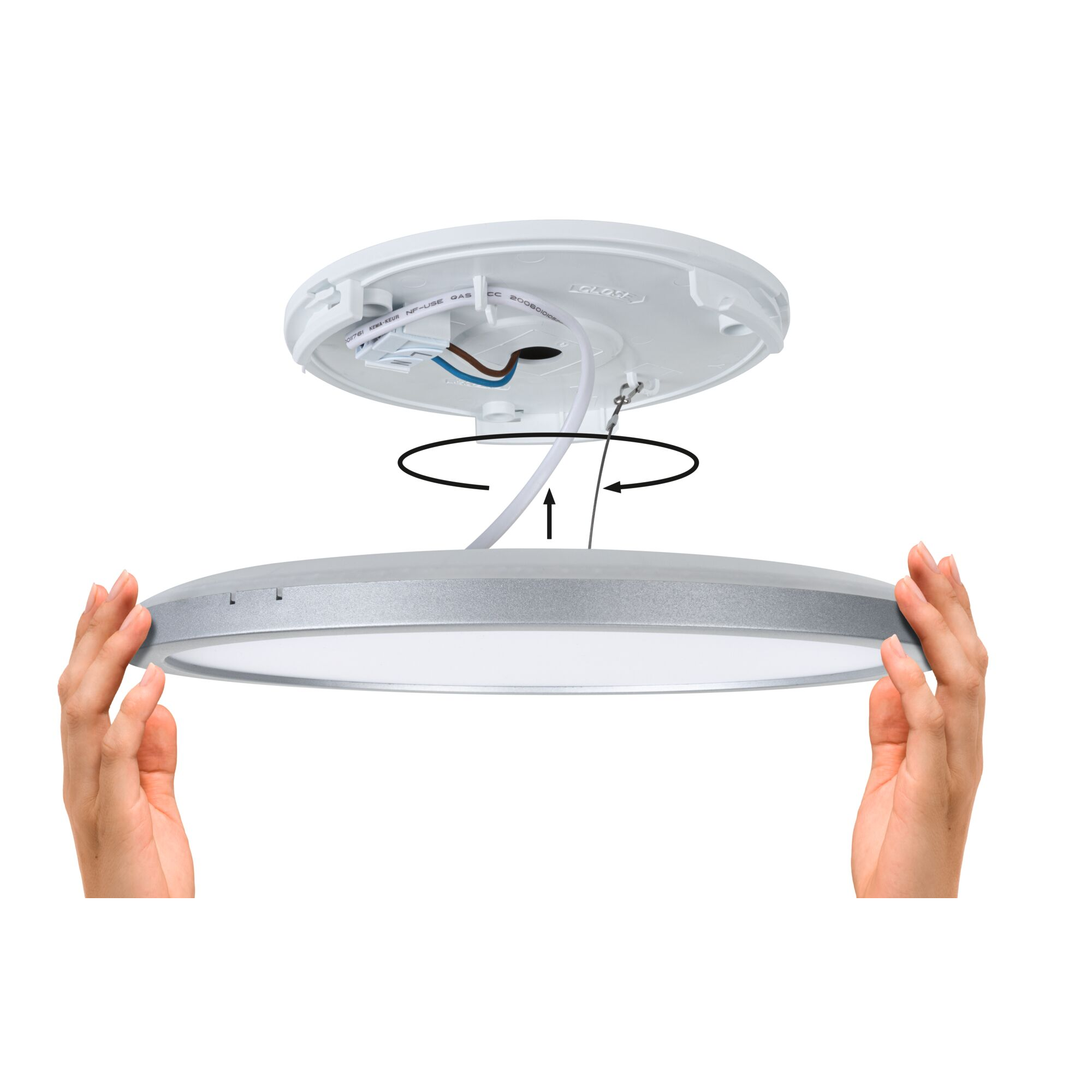 LED-Panel 'Atria Shine' weiß 11,2 W Ø  x 3 cm